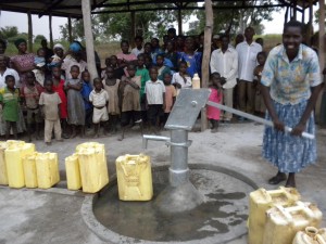 water well in Buenke village uganda
